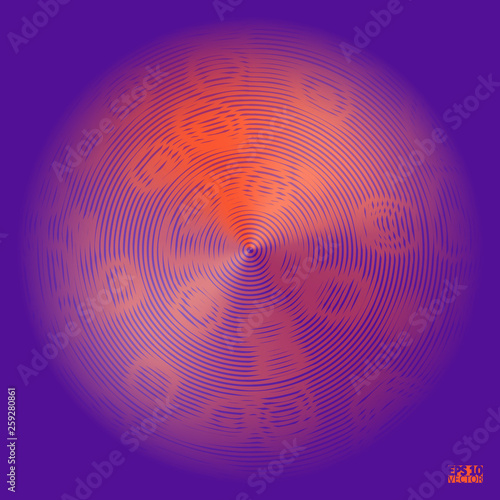 Tech futuristic abstract backgrounds  colorful circle. Eps10 Vector illustration