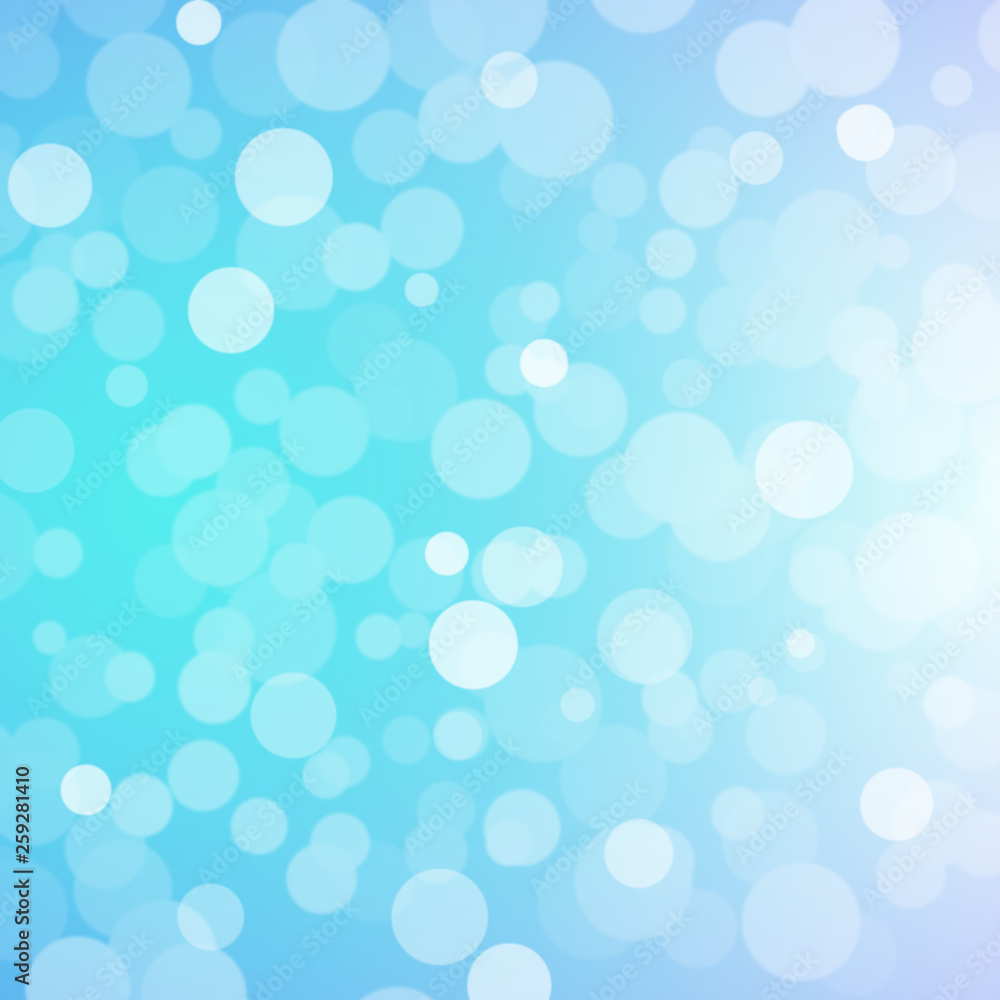 abstract blue sky background with blur bokeh light effect