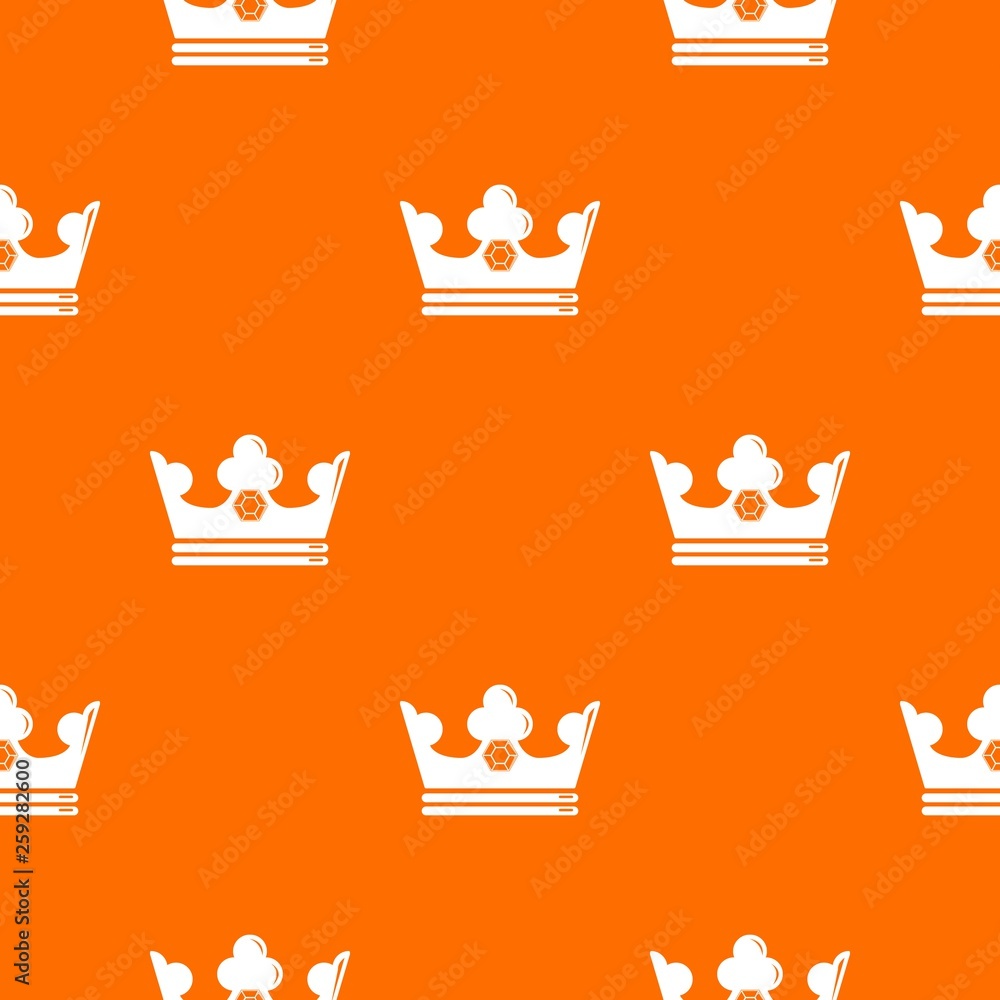 Steel crown pattern vector orange for any web design best Steel crown pattern vector orange for any web design best