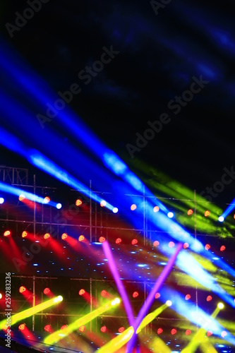 Stage lighting effect in the dark, close-up pictures © pdm