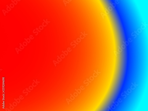 Orange-blauer Hintergrund