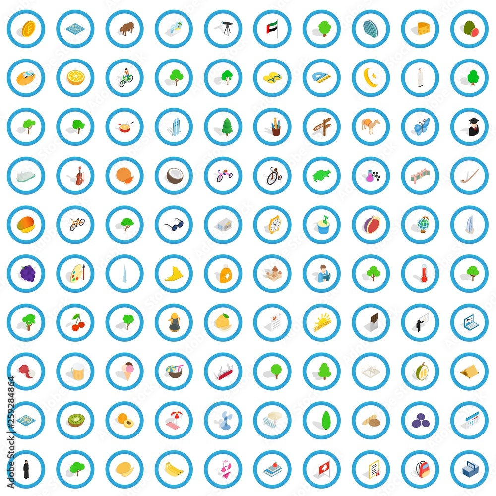 100 peace icons set in isometric 3d style for any design vector illustration 100 peace icons set in isometric 3d style for any design vector illustration