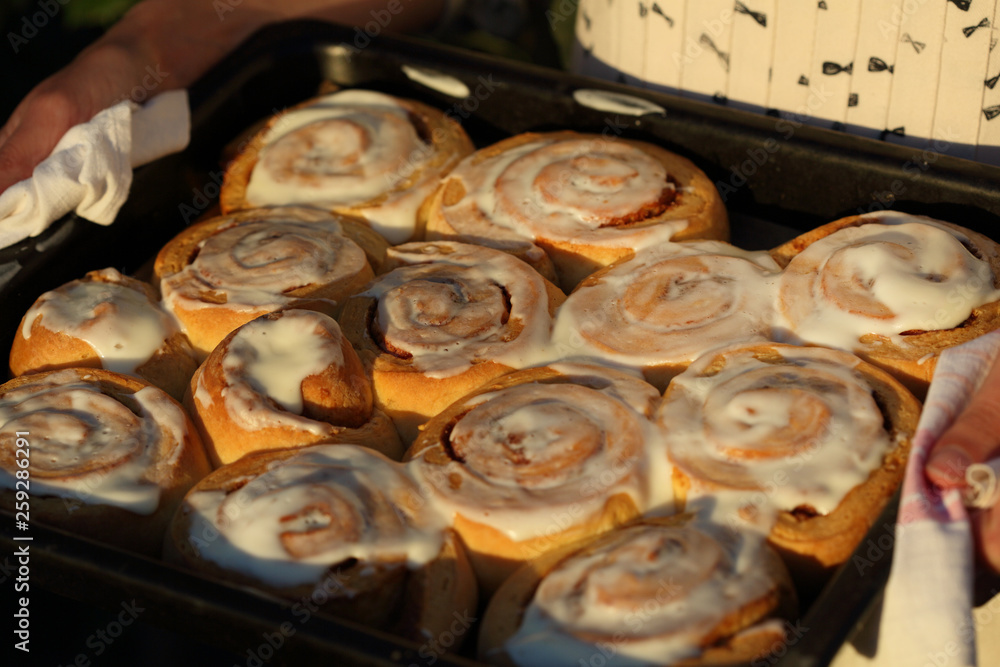 Sweet fresh baked rolls
