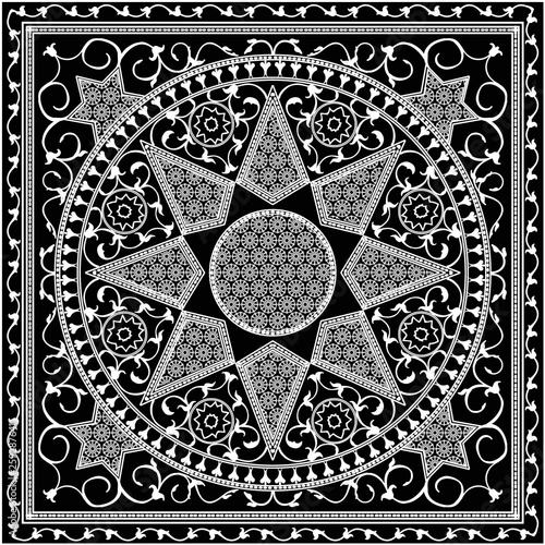 Mosaic murals mural vector water vintage star ornamental tile