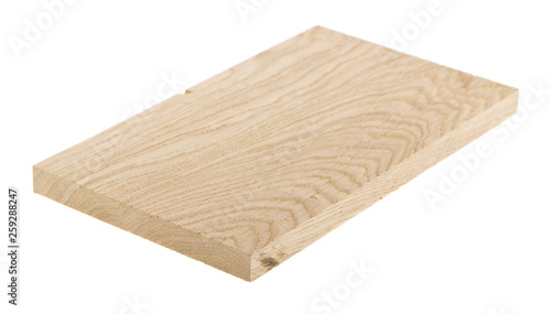 wooden board isolated on white background close up