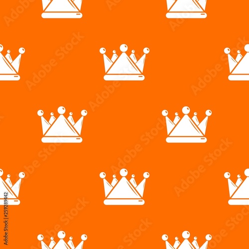 Kievan rus crown pattern vector orange for any web design best