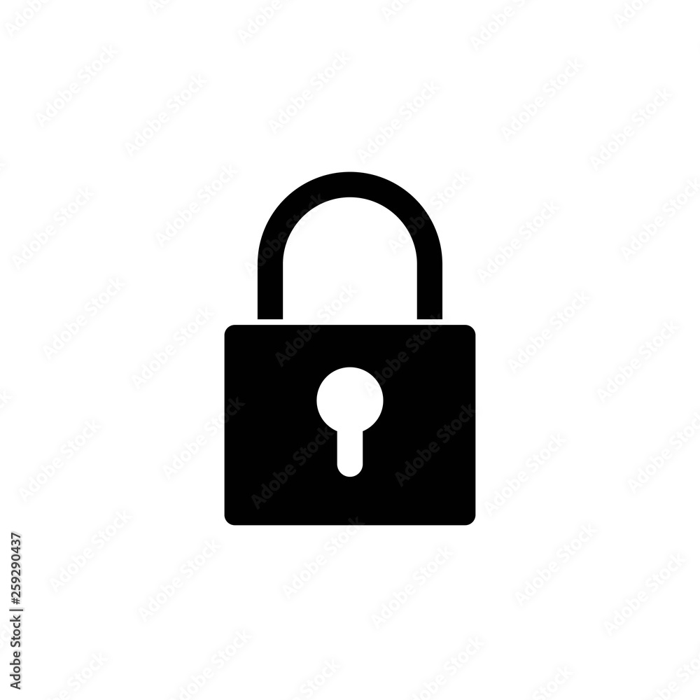 Lock icon vector. Encryption icon. Lock Icon in trendy flat style isolated. Security symbol Lock icon vector. Encryption icon. Lock Icon in trendy flat style isolated. Security symbol