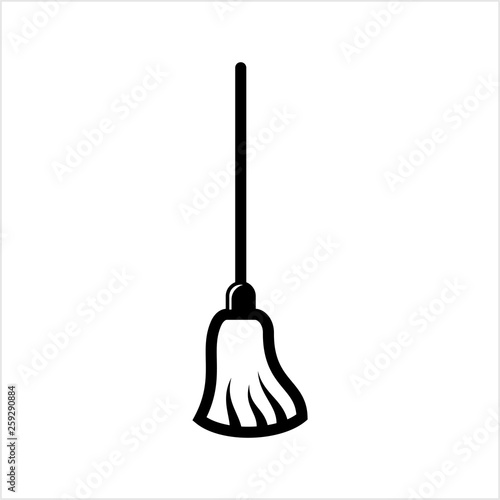 Broom Icon, Cleaning Tool Icon
