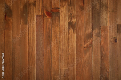 timber wood barn plank background, top view of brown wooden table