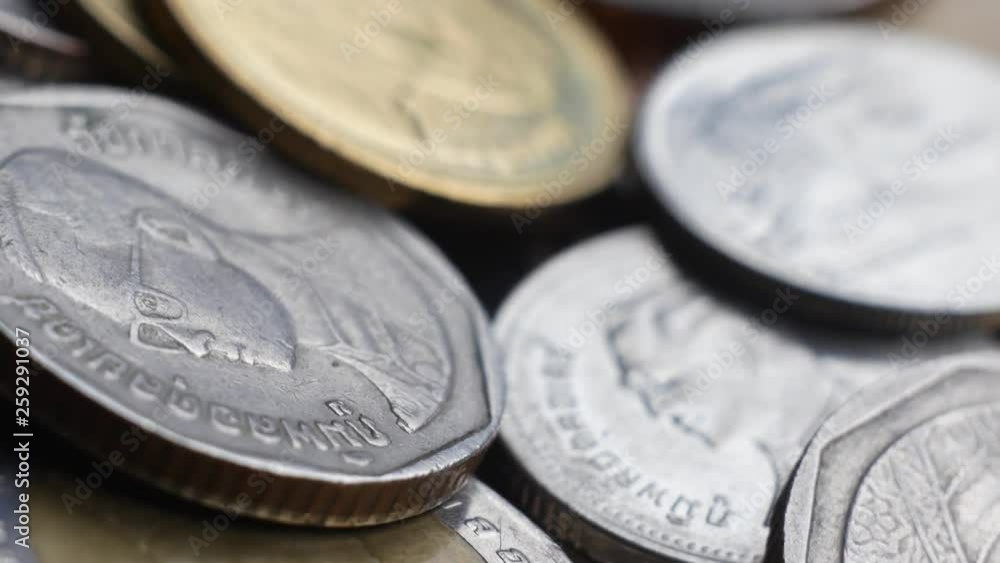 thai coins save money for investment concept thai coins save money for investment concept