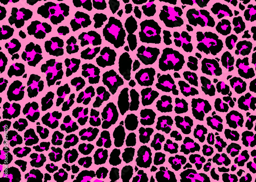 Pink Leopard pattern design. Seamless Leopard print pattern design, vector illustration background. Fur animal skin design illustration for web, fashion, textile, print, and surface design