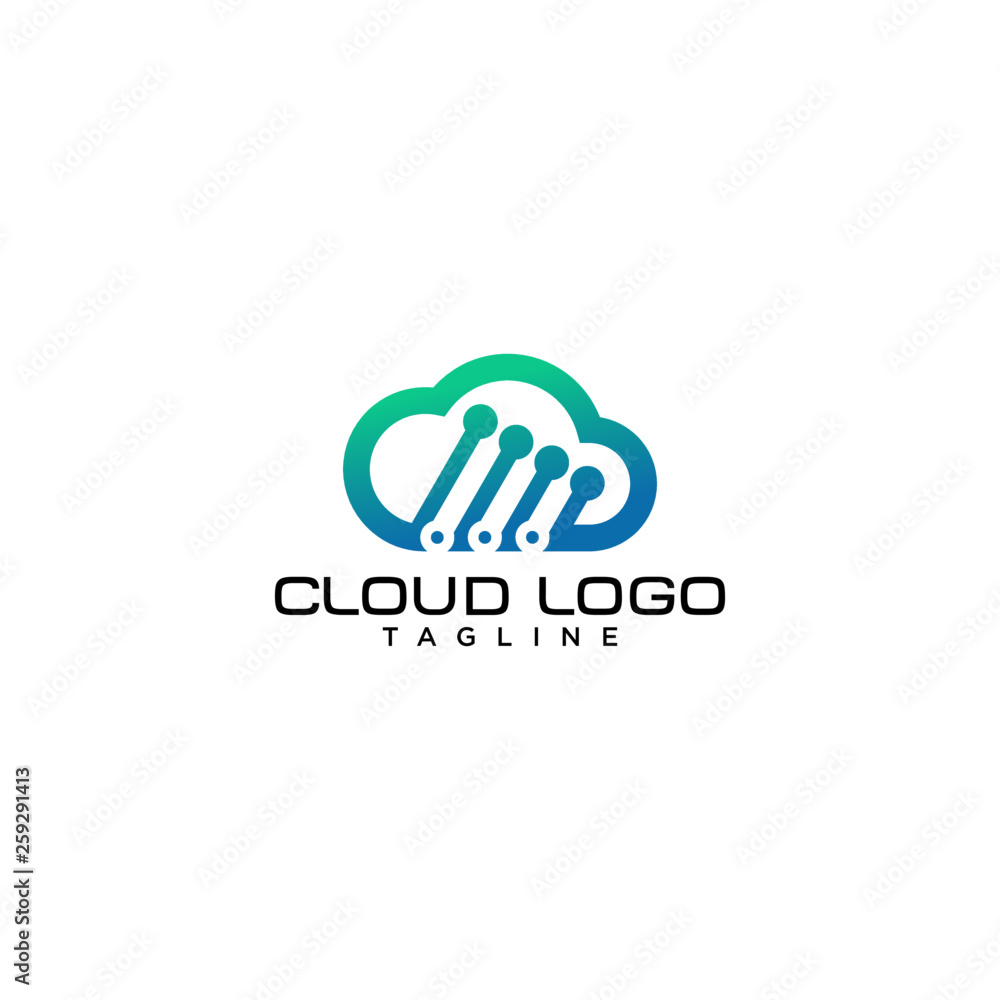Cloud Logo Template Cloud Logo Template