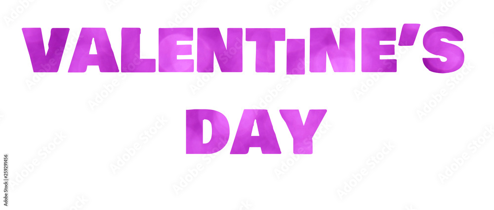 valentine's day word on white background valentine's day word on white background