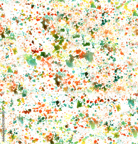 seamless pattern of watercolor blot stains