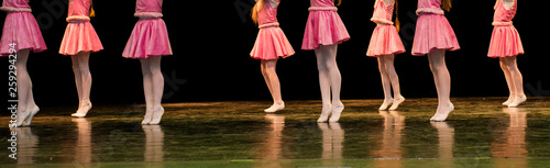 Children dance on the stage