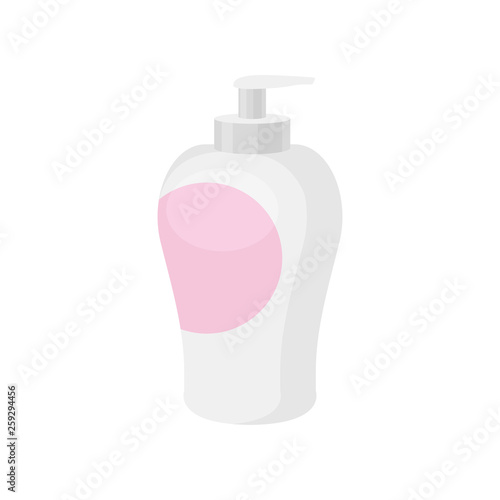 Soap for intimate hygiene on white background.