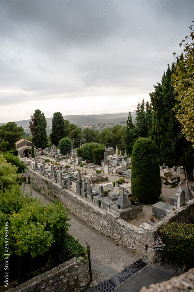 Friedhof in Saint Paul de Vence, Frankreich