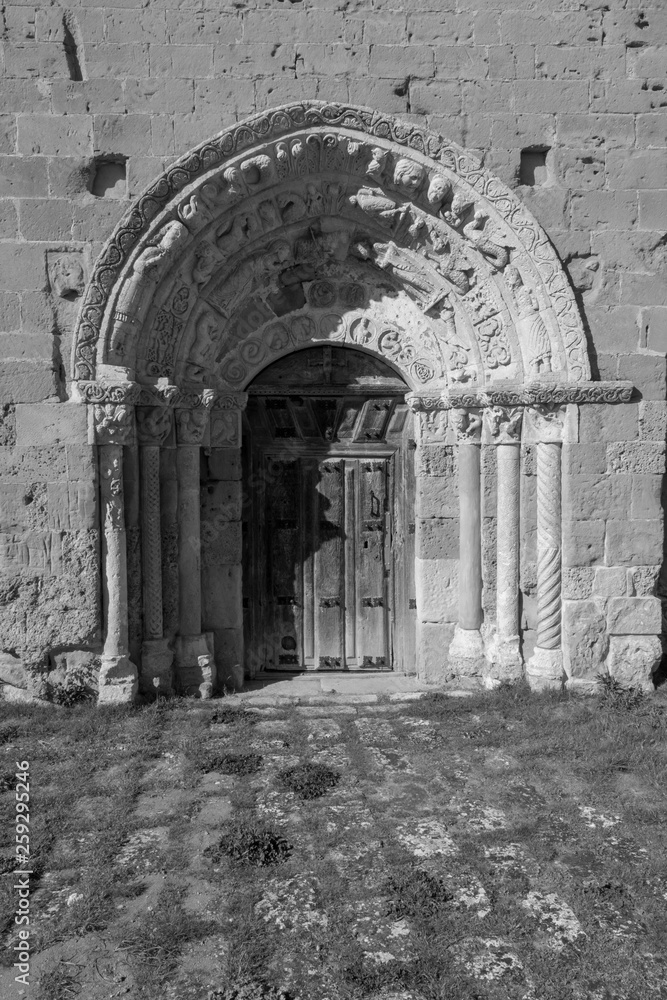 door of church -- Soto de Bureba (Burgos)
