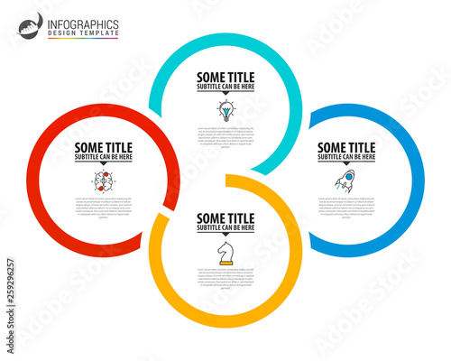 Infographic design template. Creative concept with 4 steps