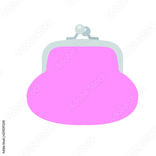 Pink purse emoji vector