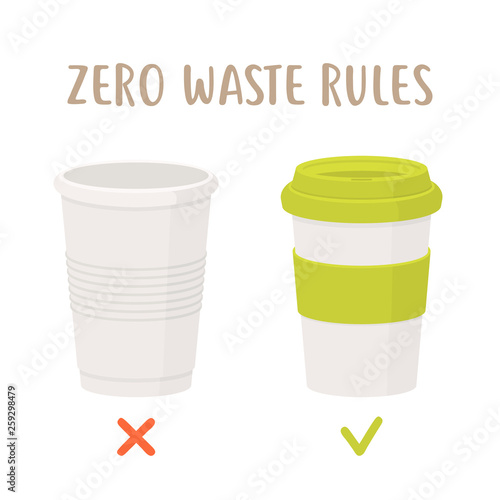 Zero waste rules - disposable cup vs reusable cup