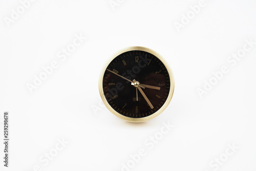 Wallpaper Mural Modern gold color alarm clock isolated on white background Torontodigital.ca