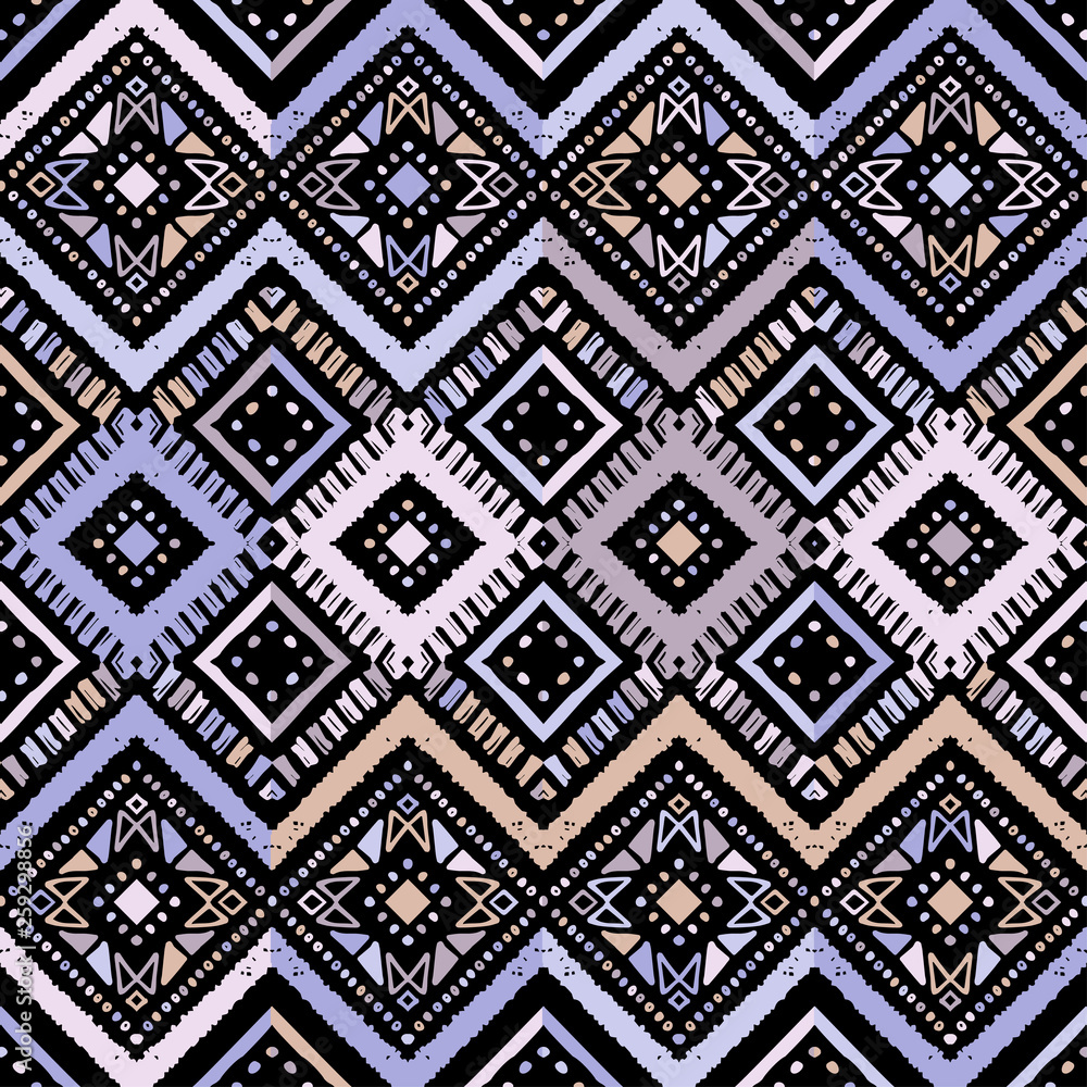 Seamless ethnic zigzag chevron tribal ikat pattern Seamless ethnic zigzag chevron tribal ikat pattern