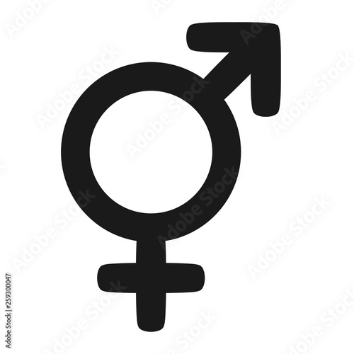 gender icon vector, man and woman symbols, vector