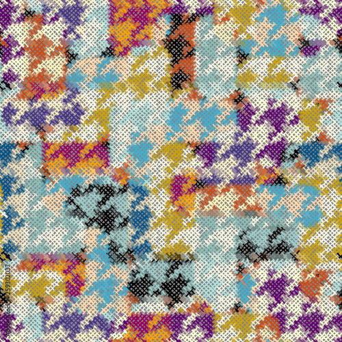 Imitation of a texture of rough canvas. Seamless pattern.