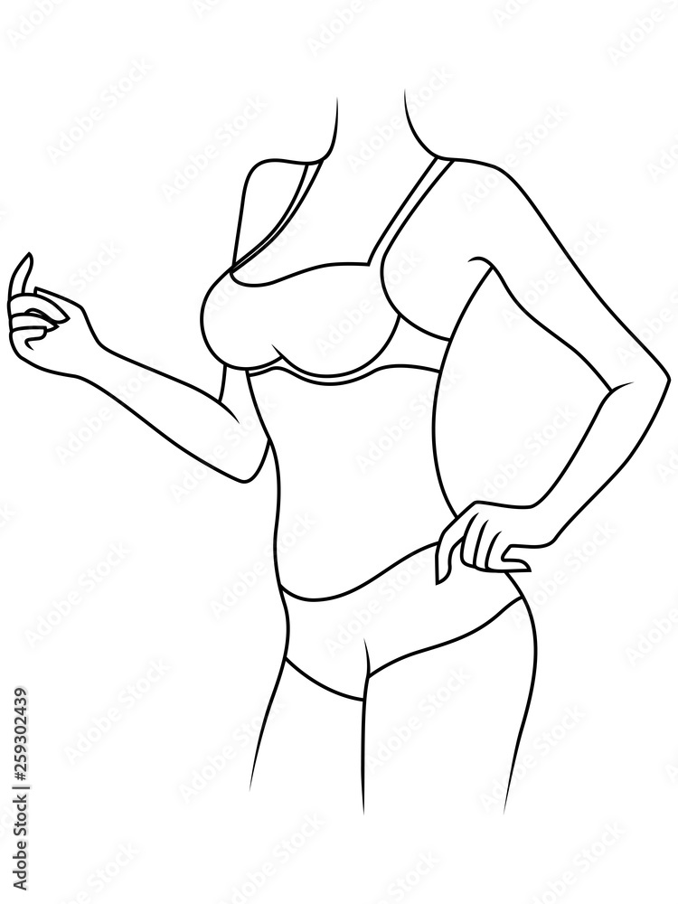 Elegant girl in underwear Elegant girl in underwear