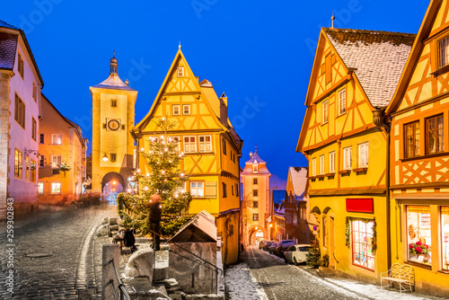 Obraz na płótnie Rothenburg ob der Tauber, Bavaria, Germany w salonie