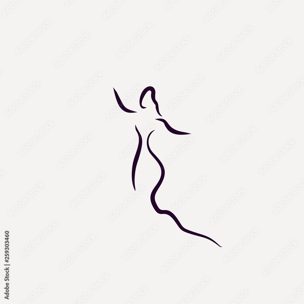 woman sexy shape icon vector