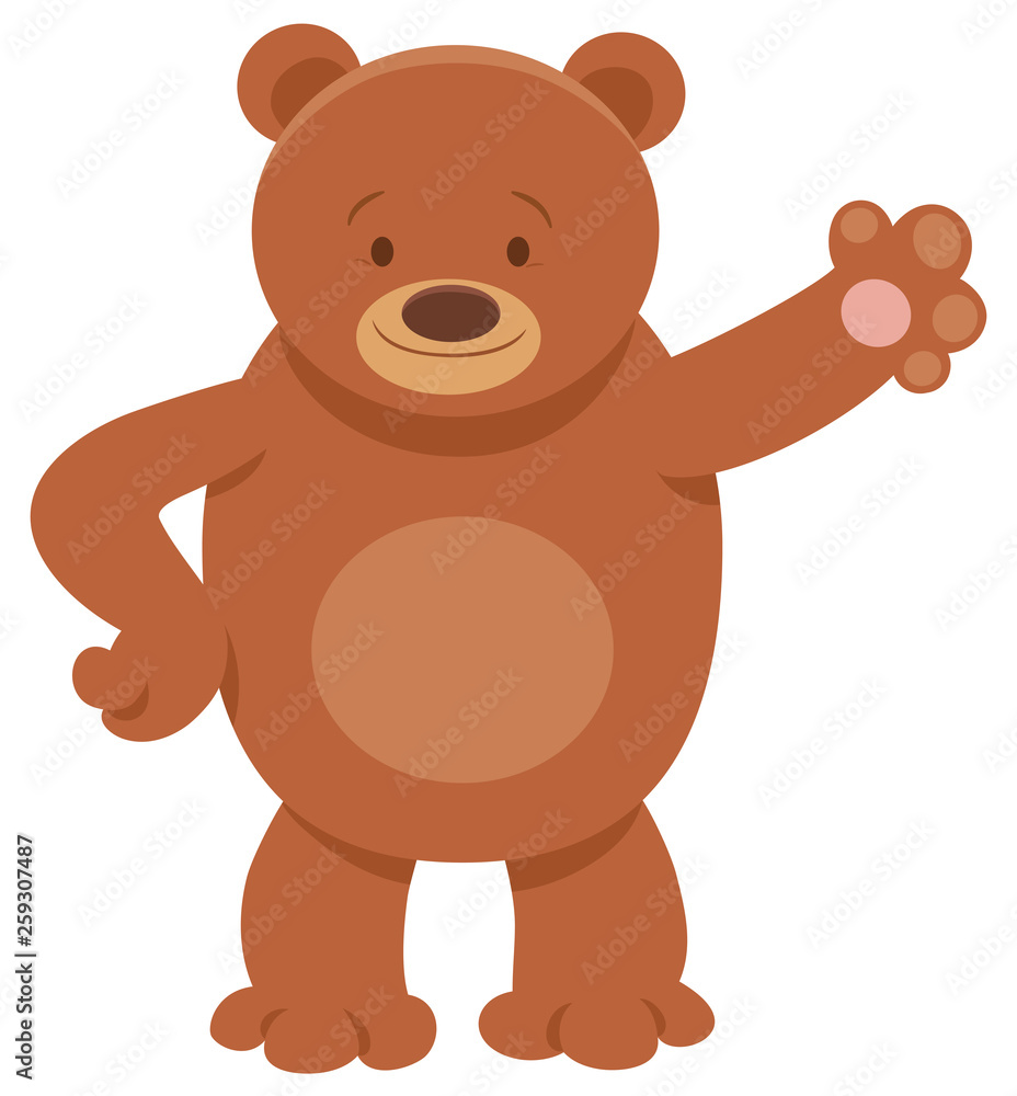 Obraz premium cute bear cartoon animal character