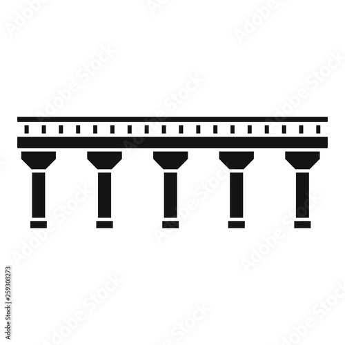 Auto bridge icon. Simple illustration of auto bridge vector icon for web design isolated on white background