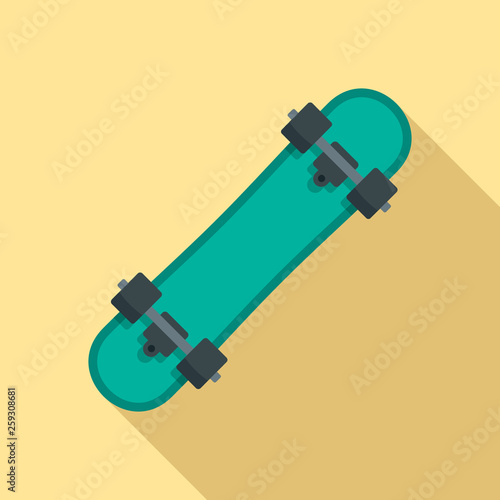 Under skateboard icon. Flat illustration of under skateboard vector icon for web design