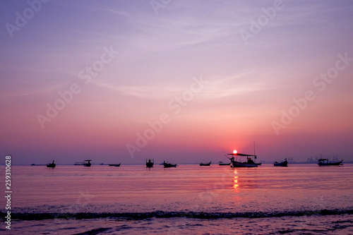 A very beautiful sunrise near the beach of Penang Malaysia © Mhilmi Osman