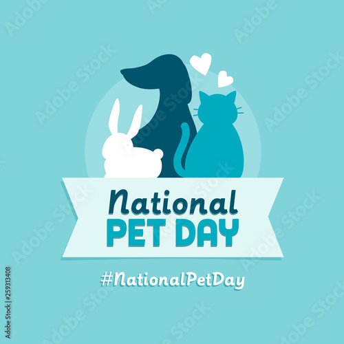 National pet day holiday design