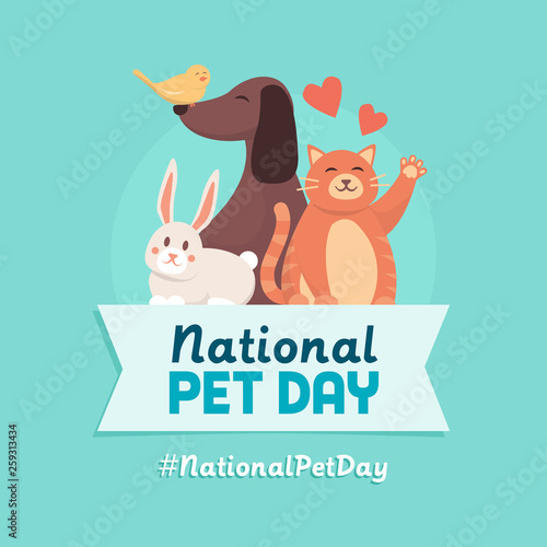 National pet day holiday design