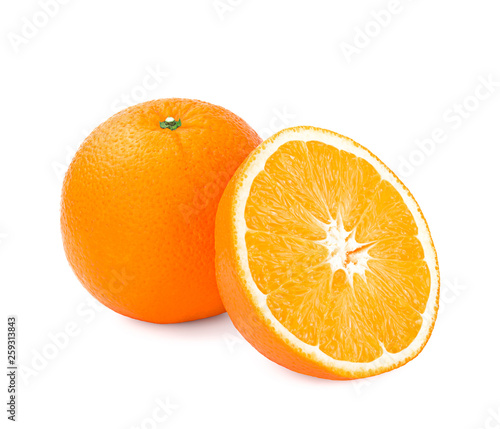 Orange. Isolated on White Background.