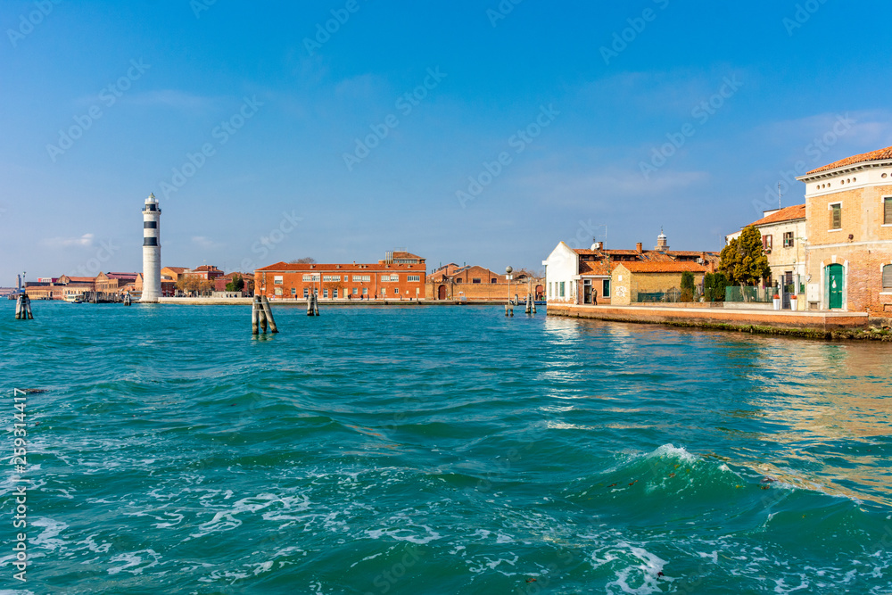 Italy, Venice, view of the landscape near the island of Murano