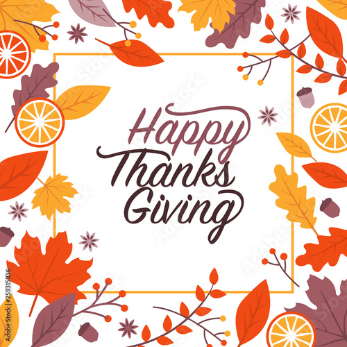 Happy thanksgiving holiday design