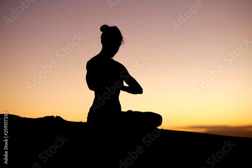 Fantastic moves from a yoga instructor make for fantastic silhouettes