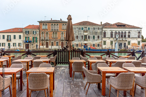 4K Venice, view of the main channel of the island of Murano