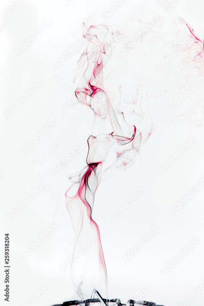 Fototapeta premium Abstract smoke on white background 17