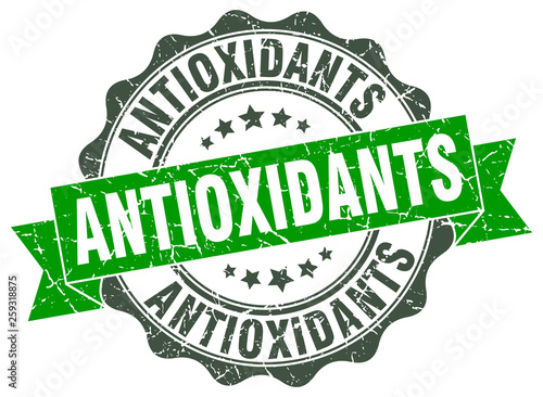 antioxidants stamp. sign. seal