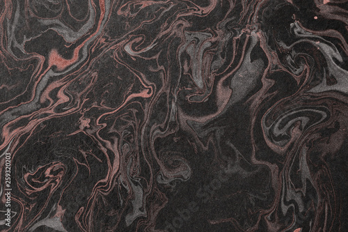 marble ink paper texture living coral, 16-1546, grey,black © FrauPixel