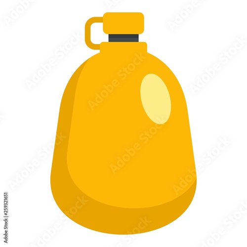 Water flask icon. Flat illustration of water flask vector icon for web design