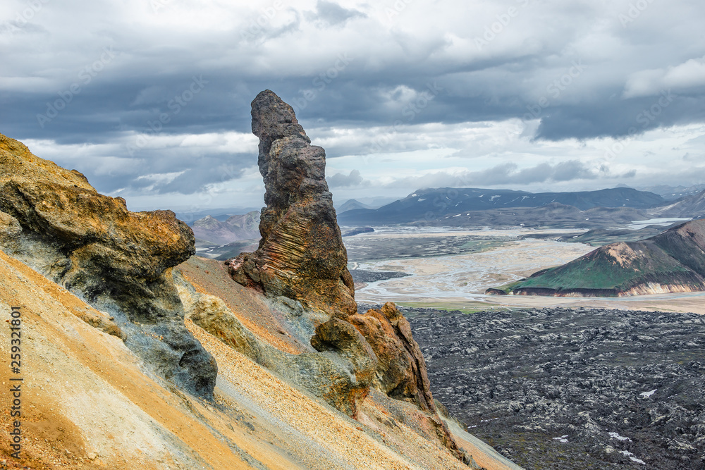 Unusual awkward even comic rock formation as a erected phallus in ...