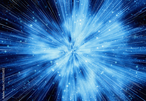 bright explosion rays speed burst backgrounds in space stars