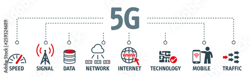 5G technology vector illustration concept